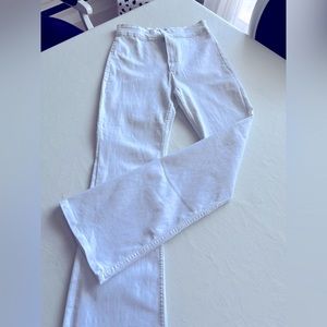 White flare jeans by Zara